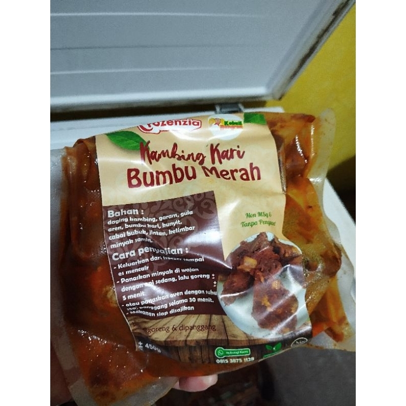 

Kambing Kari Panggang bumbu merah ( frozenfood)