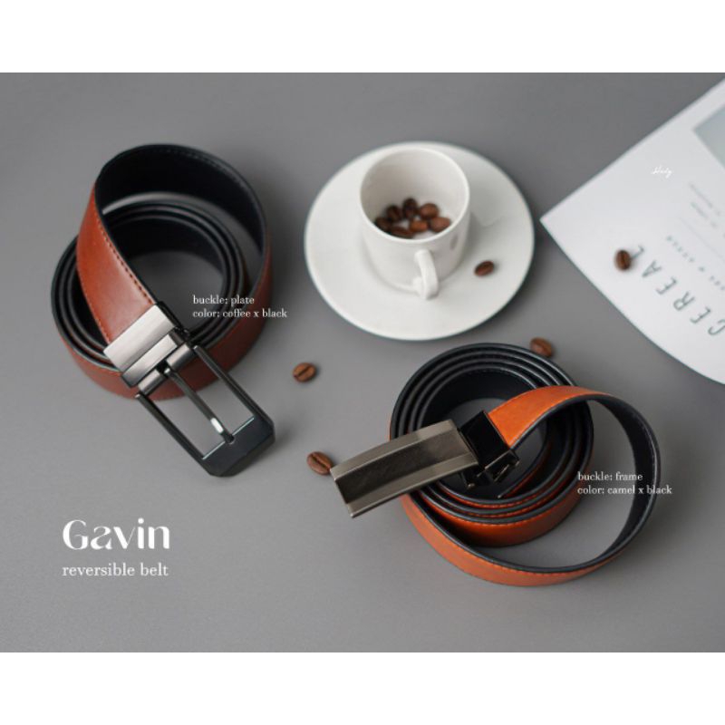 KEREN GESPER KULIT  / SABUK / IKAT PINGGANG Pria / CASUAL / FORMAL  GAVIN BELT 4in1 - HODY