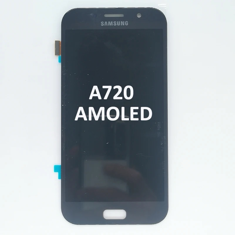 LCD Touchsreen Samsung A720 A7 2017 AMOLED Presisi Dipasang / Garansi 1 Bulan