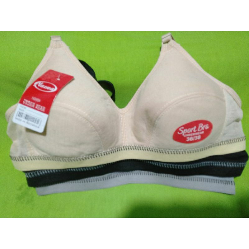 6Pcs BH Bra Sport Wanita Tanpa Busa / BH Murah grosir