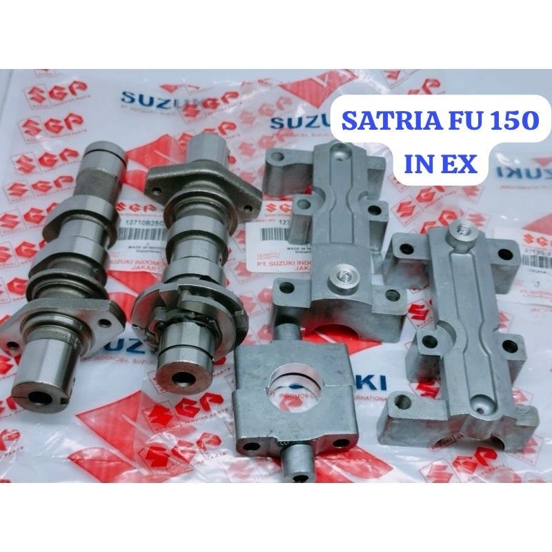 NOKEN AS SET LAKOPAN RUMAH TUTUP NOKEN AS SATRIA FU 150 KARBU SUZUKI CAMSHAFT LAKOPAN FU150 IN EX