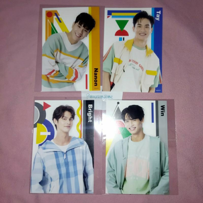 POSTCARD GMMTV JAPAN FANFEST 2022 OFFICIAL MD BRIGHT WIN TAY NANON