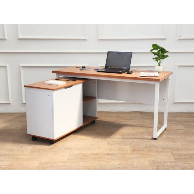 MEJA KANTOR 140 CM MEJA TULIS 140 CM MEJA BIRO MEJA 1 BIRO MEJA DIREKTUR MEJA MANAGER MEJA BELAJAR M