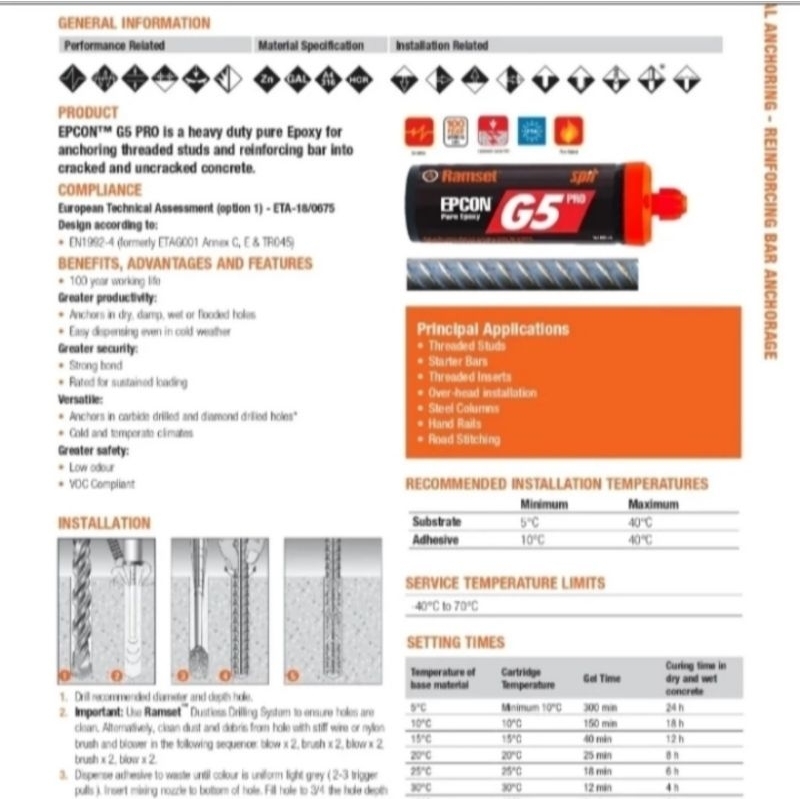 RAMSET EPCON G5 PRO PURE EPOXY