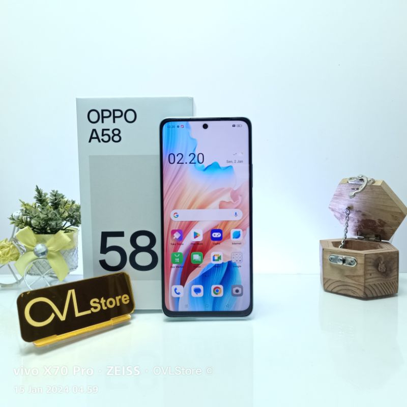 HP SECOND MURAH OPPO A58 RAM 6/128 GB GARANSI RESMI