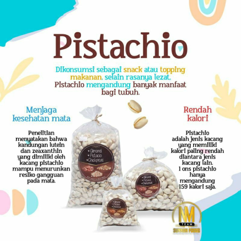 

Pistachio/fustuk/kacang ketawa, toples atau plastik.