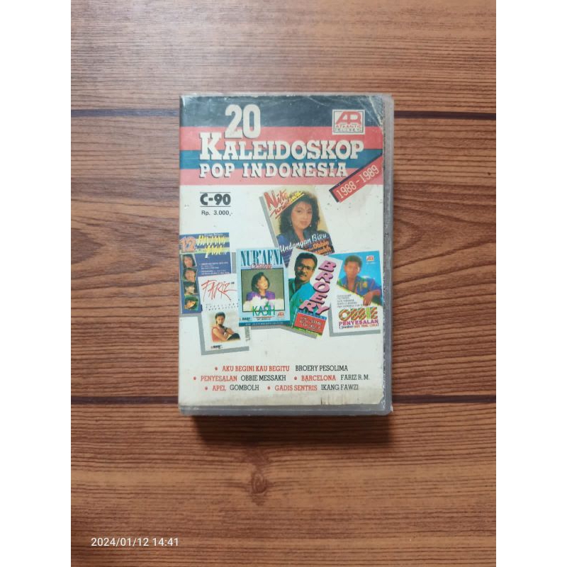 Kaset 20 KALEIDOSKOP POP INDONESIA ( Gombloh, Fariz Rm, Ikang Fawzi dll )
