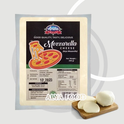 

Keju Mozarella Arish / Indocheese 200 gr Mozzarella