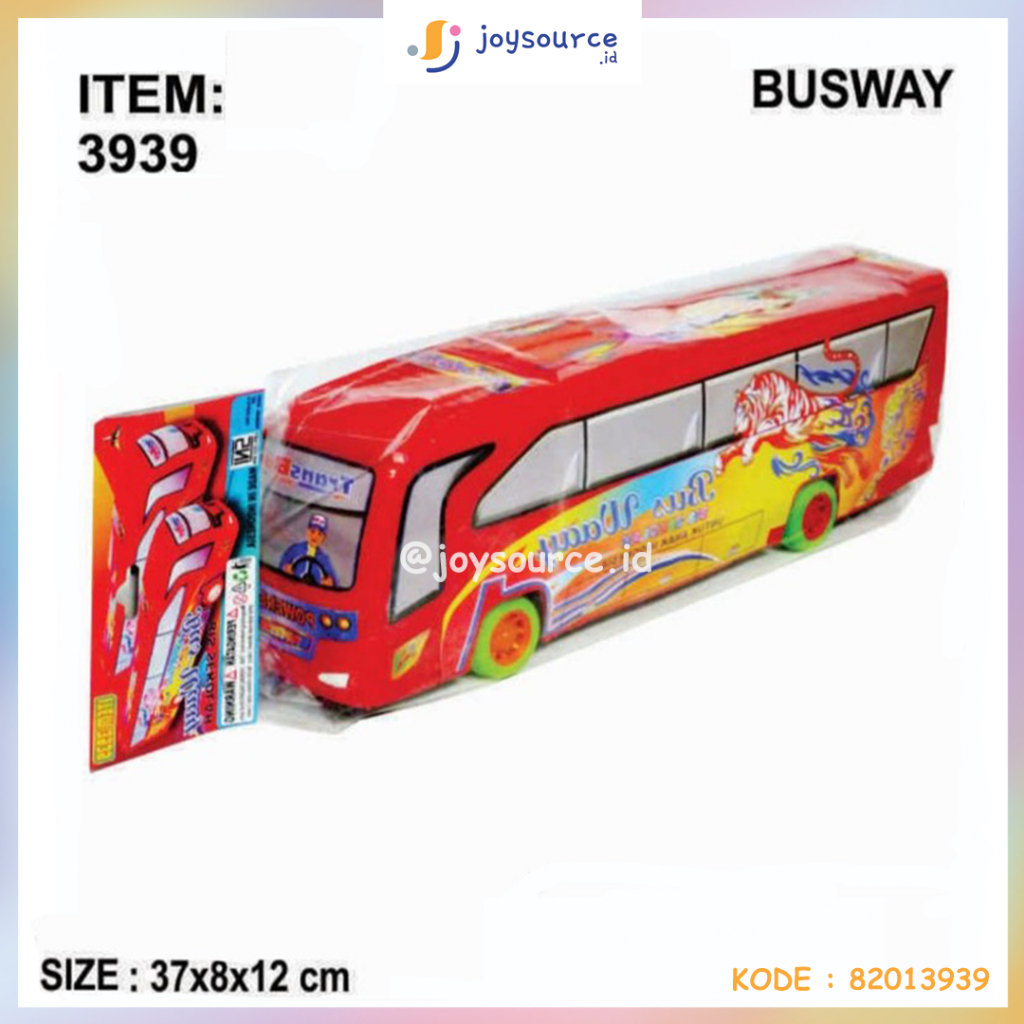 Mainan Bus Besar Busway Bis Sekolah JSP 3939 - Mainan Anak