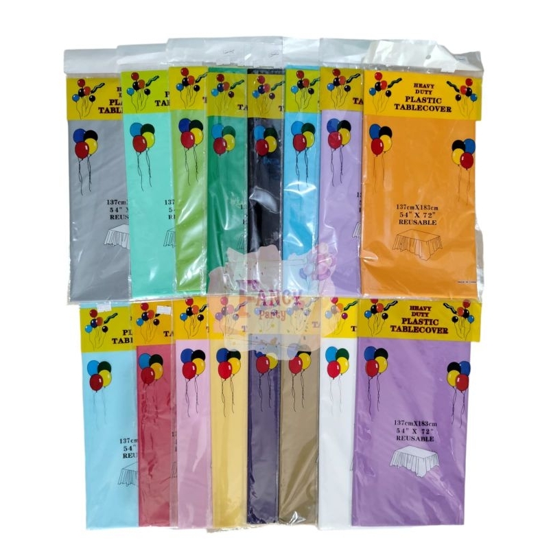 Table cover polos/taplak meja polos