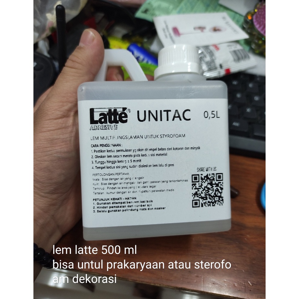 

ART F76L lem latte unitac 5 ml sterofoam prakarya