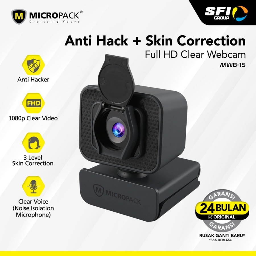 Webcam Full HD Micropack 1080P USB C Connector - MWB-15