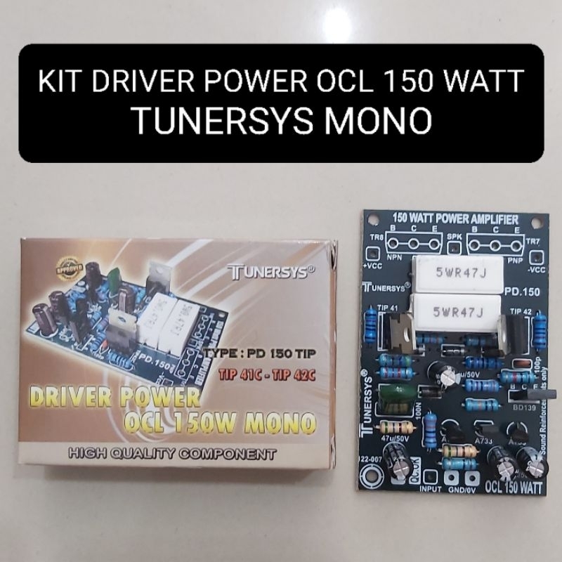 TUNERSYS Kit Driver OCL 150 Watt Mono Power Amplifier