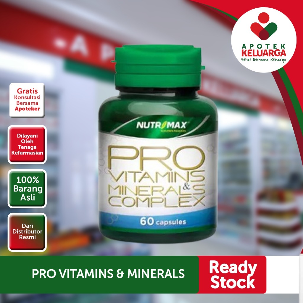 Nutrimax Pro Vitamins & Minerals Complex 30 Kapsul