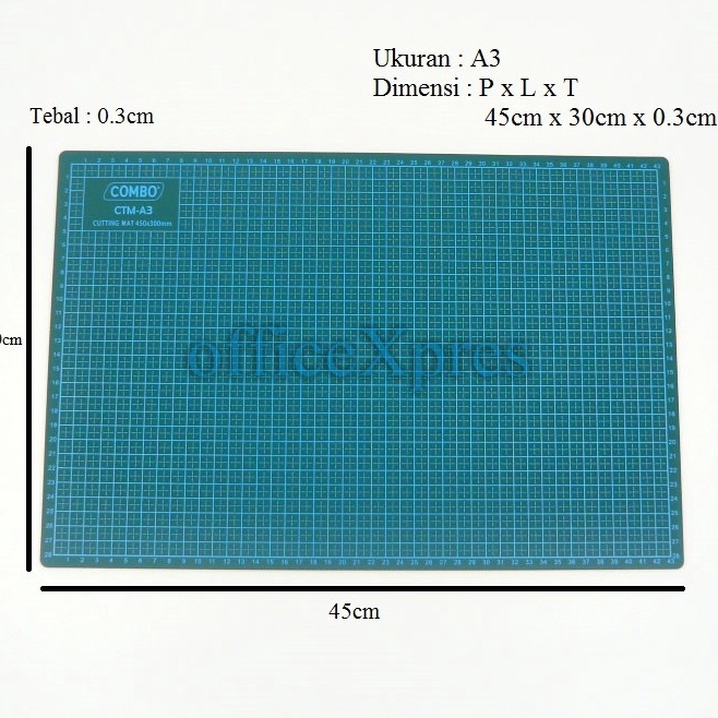 

ART O48X Cutting Mat Alas Potong A3 Combo Cutting Pad Board