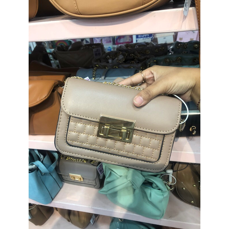 Tas wanita Coklat Muda Tali rantai