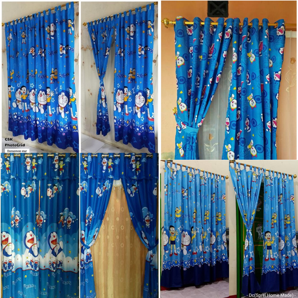 DISKON HORDENG JENDELA KAMAR MINIMALIS BERKUALITAS BIRU HIJAU KUNING PINK COKLAT RUMBAI MOTIF GROSIR