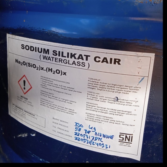 Sodium Silikat 25 Kilogram Sodium Silicate Waterglass