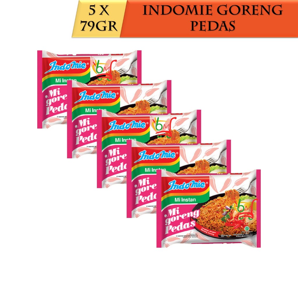 

5PCS Indomie Mie Instan Goreng Rasa Pedas Langka di Pasaran
