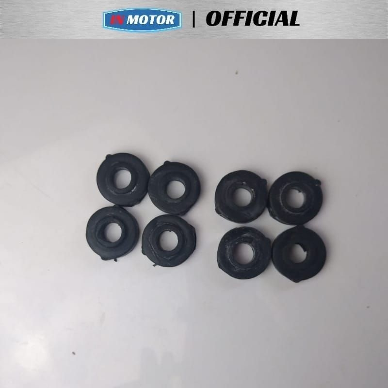 KARET GANJAL STANG SHOGUN SET 8 GANJEL dudukan peredam stir motor suzuki