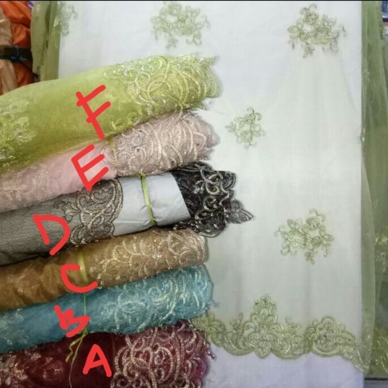 Tile kembang 6 warna / tile premium / tile kebaya