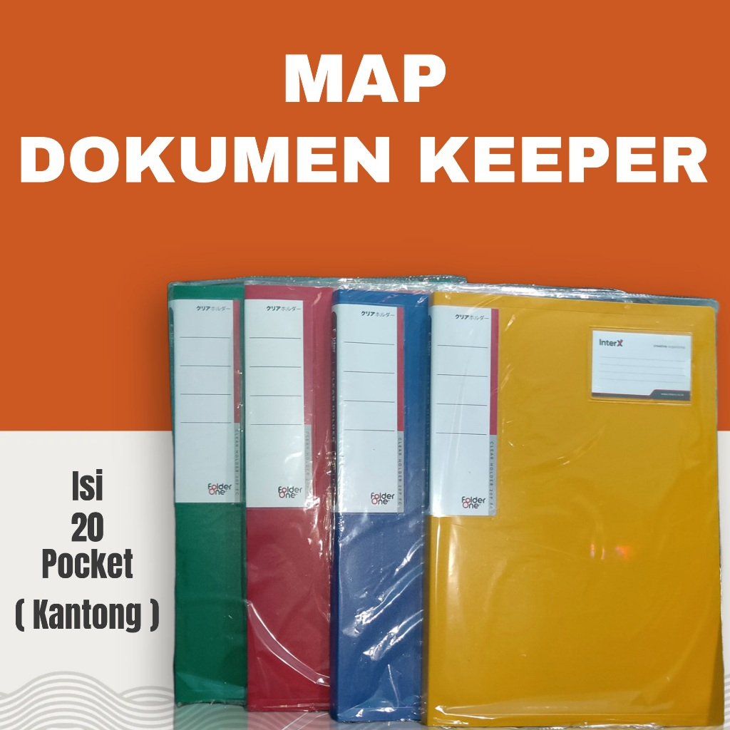 

MAP DOKUMEN KEEPER FOLDER ONE/ MAP CLEAR HOLDER ISI 20 LEMBAR