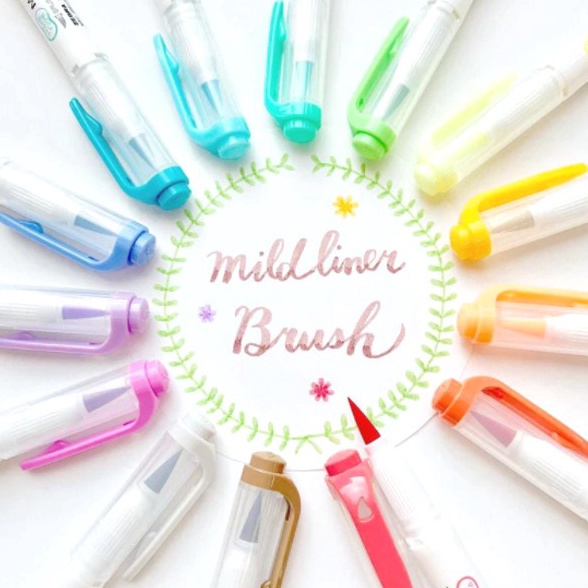 

ART C46G Zebra Mildliner Brush Pastel Highlighter Pen SATUAN