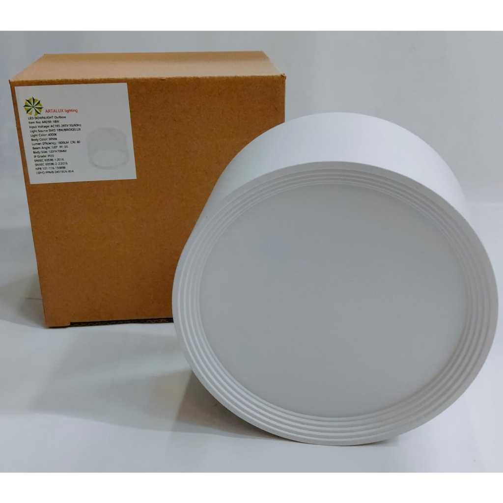 LAMPU DOWNLIGHT LED OUTBOW 18W BULAT ARTALUX LAMPU LED DOWNLIGHT