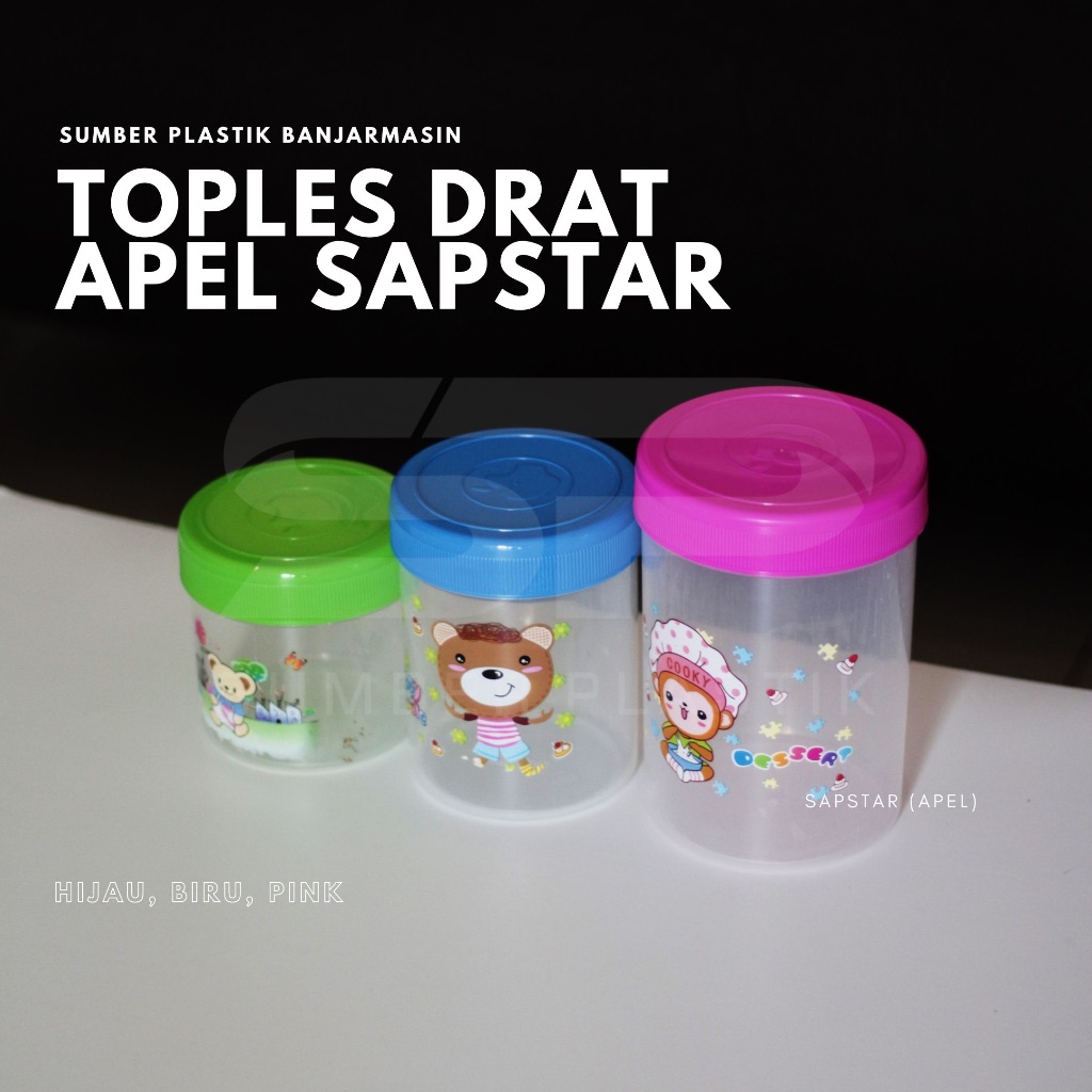 Toples 1 2 kg Drat Apel Sapstar Wadah Penyimpanan Makanan Serbaguna (Satuan)