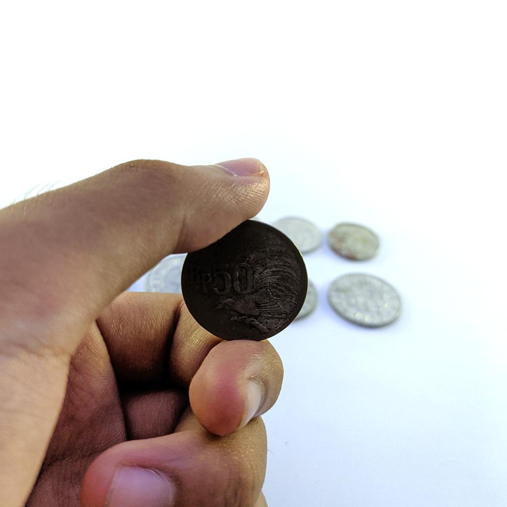 Paket Koin Kuno Rupiah Asli Satu Rupiah, 25 Sen, 50 Sen, dll Total 10 Keping
