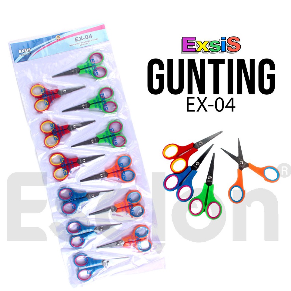 

ART K65R 12pcs Gunting 1 renteng gunting PASTEL Gunting PASTEL Exsis EX4 EX5 EX6