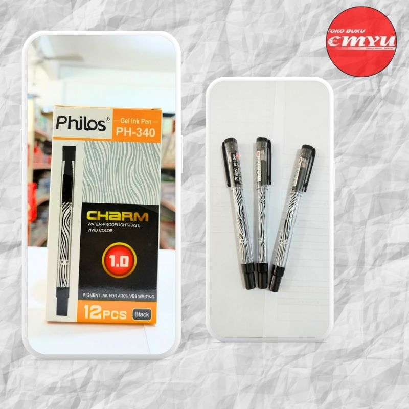 

Pena / Pulpen / Ballpoint Philos 340 Isi 12pcs