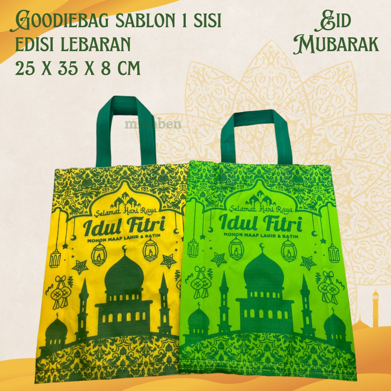 

Tas Spunbond kecil 25x35x8cm edisi hari raya idul fitri lebaran