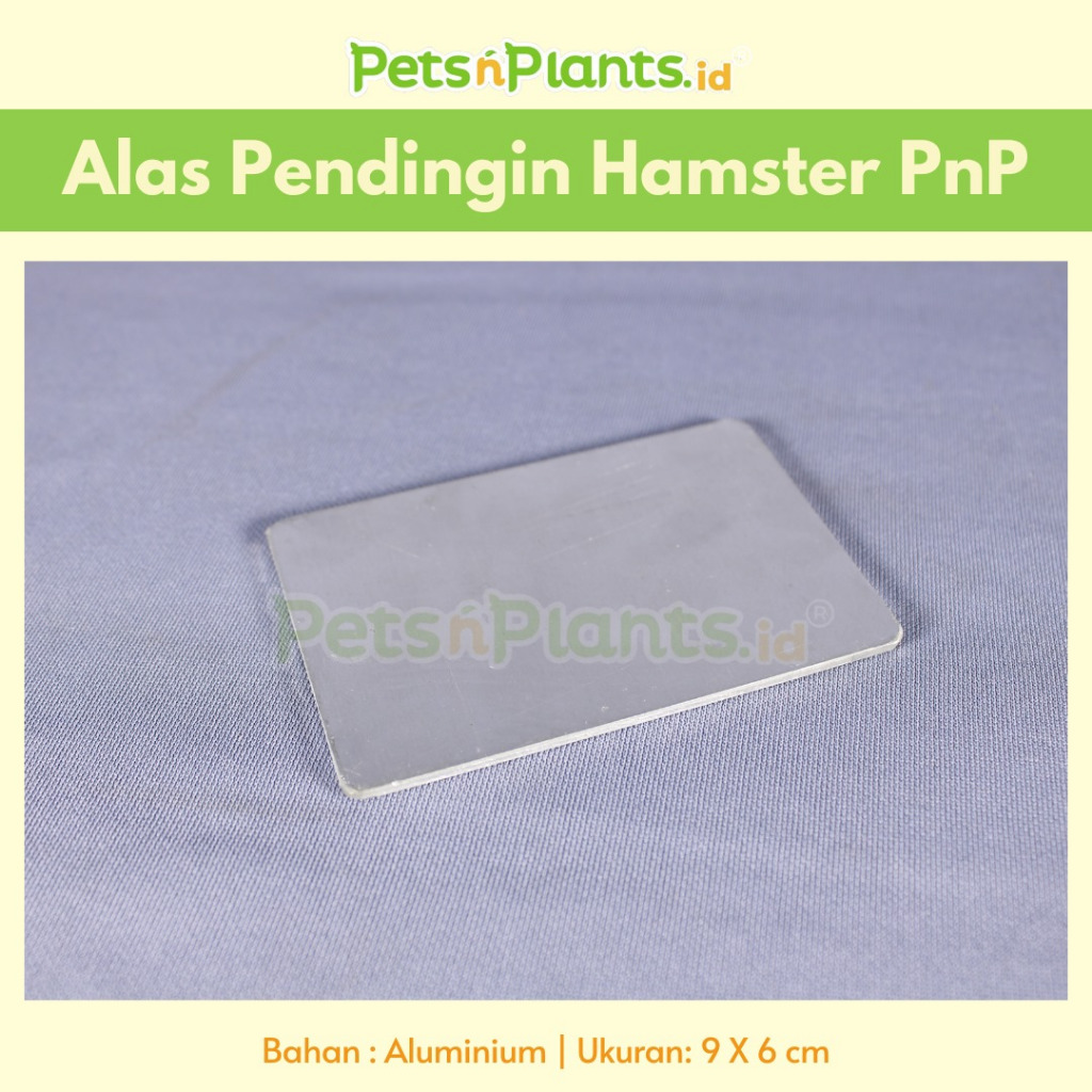 Alas Pendingin Hamster Aluminium PetsNPlants.id 9x6cm