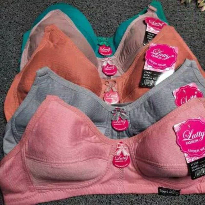 BRA WANITA BH LUTTY TANPA KAWAT TANPA BUSA SPORT BRA LUTTY