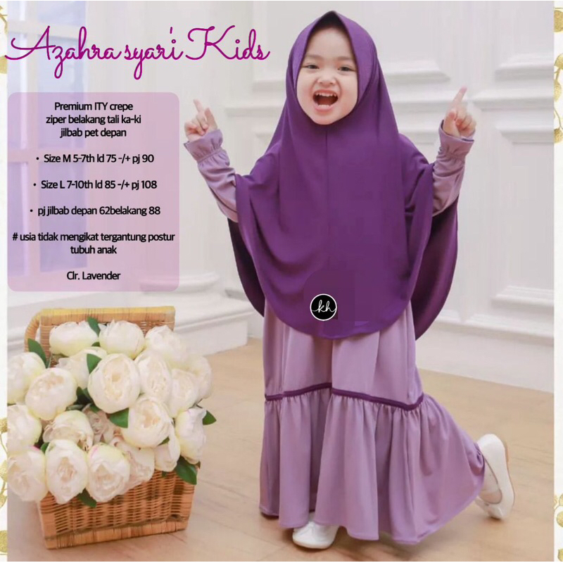 deeaf ~ GAMIS AZZAHRA SYAR'I KIDS