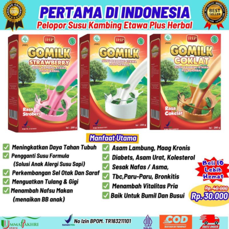 

Gomilk susu kambing etawa plus herbal