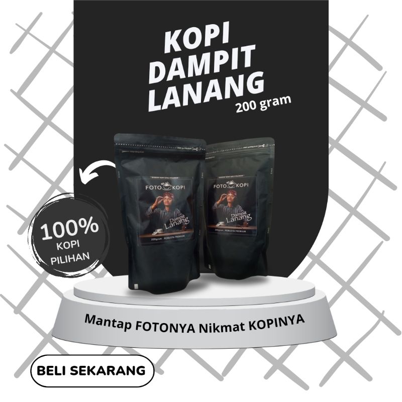 

Kopi Robusta Dampit Lanang 200g