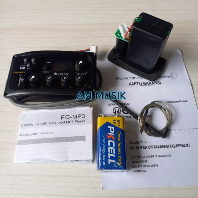 jual JOYO EQ-MP3 LCD 3 Band EQ USB Pickup Preamp With Tuner