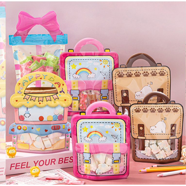

PLASTIK BINGKISAN ZIPLOCK STANDING GOODIE BAG / PLASTIK HAMPERS ULANG TAHUN ANAK