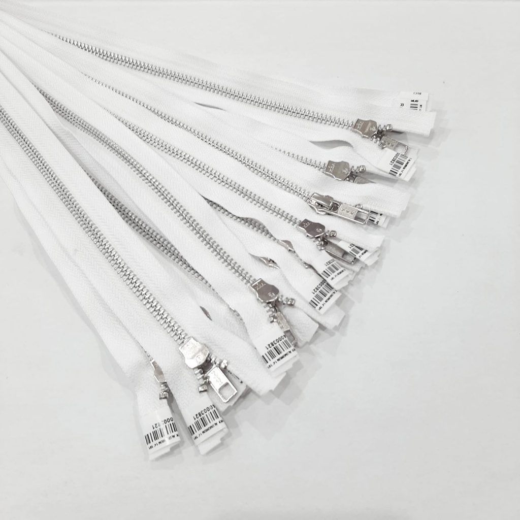 Resleting YKK ORI Putih Per Lusin | Rit Resleting - ZIpper Jaket