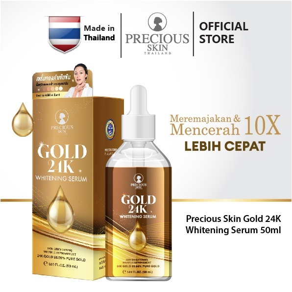 Precious Skin Thailand Gold 24K Whitening Serum 50ml / Serum Wajah / Whitening Serum 50ml | Face serum thailand