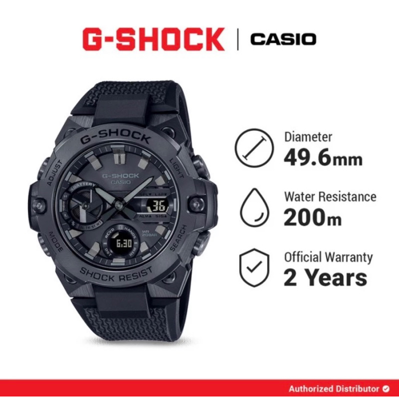 Jam Tangan Pria Casio G-Shock GST-B400BB-1ADR / GST-B400BB-1A Original