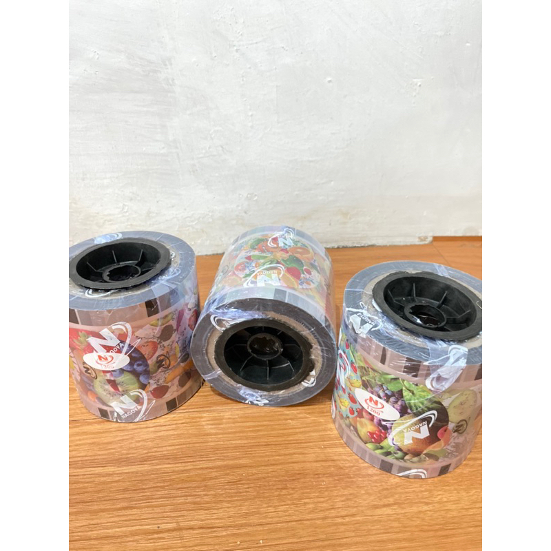 Cup seal plastik lid 1200 cup cup seal motif kartun cup seal motif buah cup seal ka