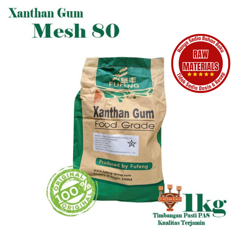 

Xanthan Gum Food Grade Mesh 80 ex Fu Feng Mesh80 Original Asli Murah
