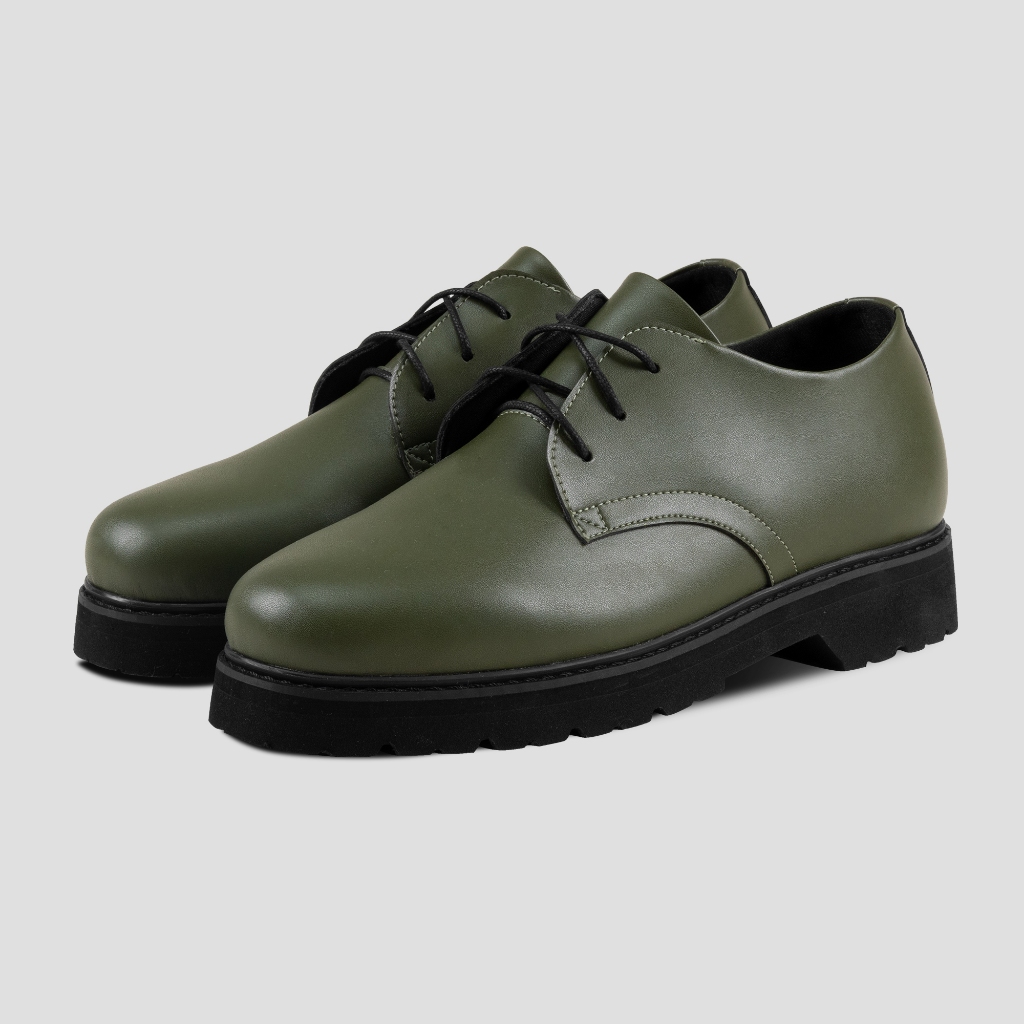 Jackwell - Atlas Derby Green - Sepatu Formal - Sepatu Derby - Sepatu Pria - Sepatu Wanita