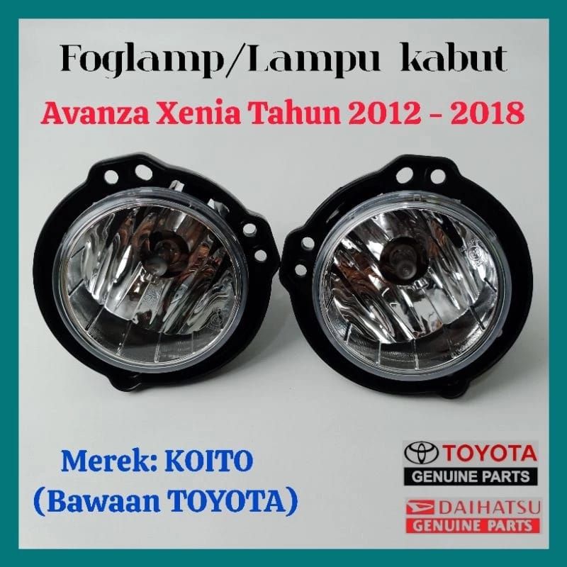 Foglamp Avanza Foglamp Xenia Lampu Kabut Avanza Lampu Kabut Xenia Tahun 2012-2018 Original