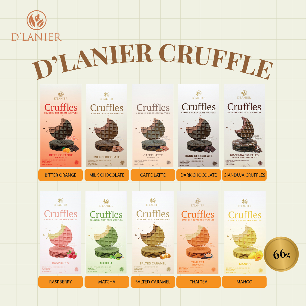 

D'Lanier Chocolate Cruffles 66g
