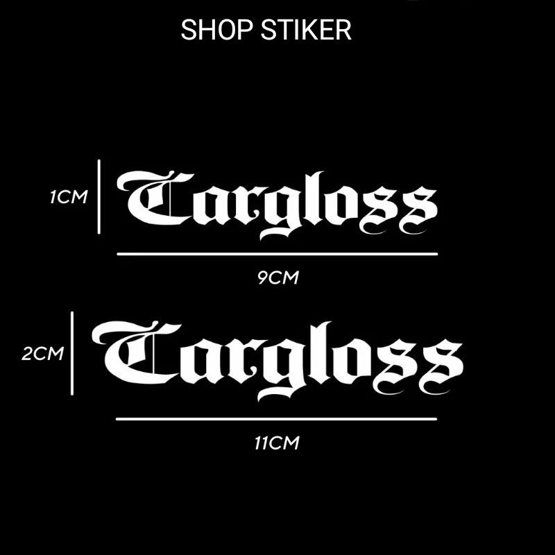 

Stiker Sticker cutting Cargloss besar kecil