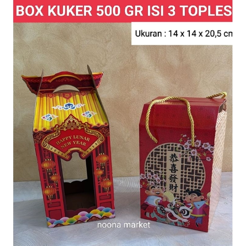 

Box Toples Imlek 500 gr 3 Toples / Dus Hampers Imlek
